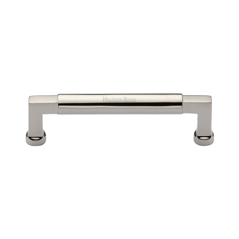 Heritage Brass Cabinet Pull Bauhaus Design 128mm CTC Polished Nickel Finish - C0312 128-PNF - Choice Handles