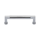Heritage Brass Cabinet Pull Bauhaus Design 128mm CTC Satin Chrome Finish - C0312 128-SC - Choice Handles