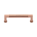 Heritage Brass Cabinet Pull Bauhaus Design 128mm CTC Satin Rose Gold Finish - C0312 128-SRG - Choice Handles