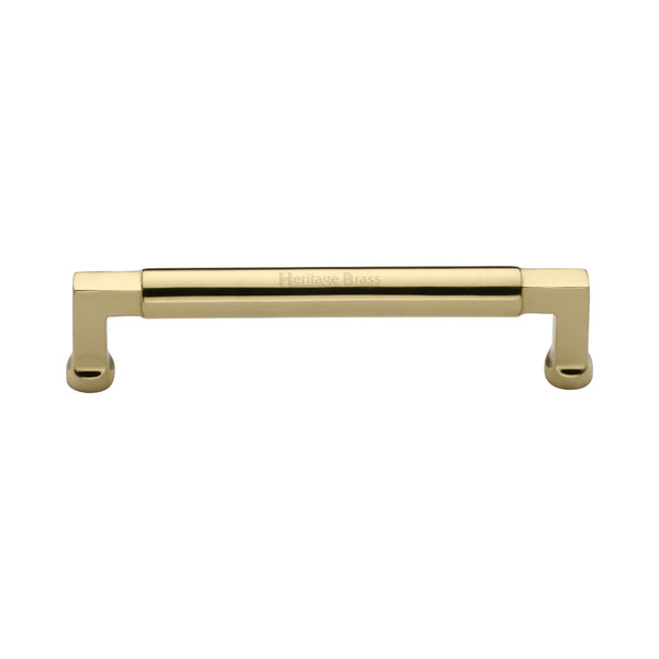 Heritage Brass Cabinet Pull Bauhaus Design 152mm CTC Polished Brass Finish - C0312 152-PB - Choice Handles