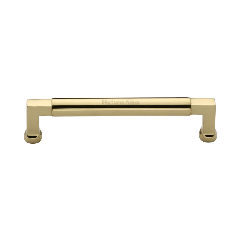 Heritage Brass Cabinet Pull Bauhaus Design 152mm CTC Polished Brass Finish - C0312 152-PB - Choice Handles