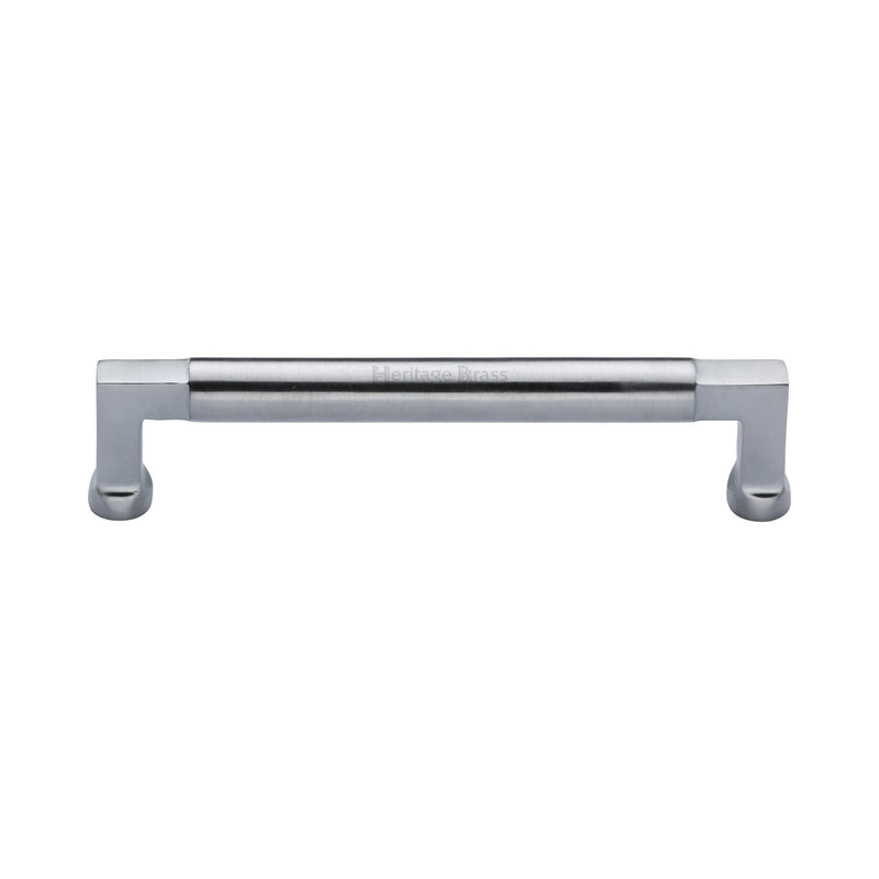 Heritage Brass Cabinet Pull Bauhaus Design 152mm CTC Satin Chrome Finish - C0312 152-SC - Choice Handles