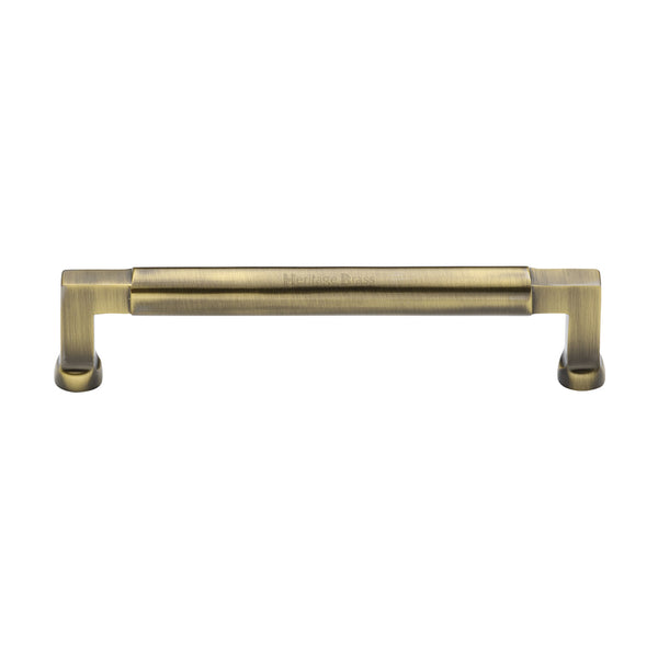 Heritage Brass Cabinet Pull Bauhaus Design 160mm CTC Antique Brass Finish - C0312 160-AT