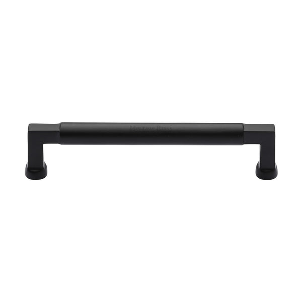 Heritage Brass Cabinet Pull Bauhaus Design 160mm CTC Matt Black Finish - C0312 160-BKMT - Choice Handles