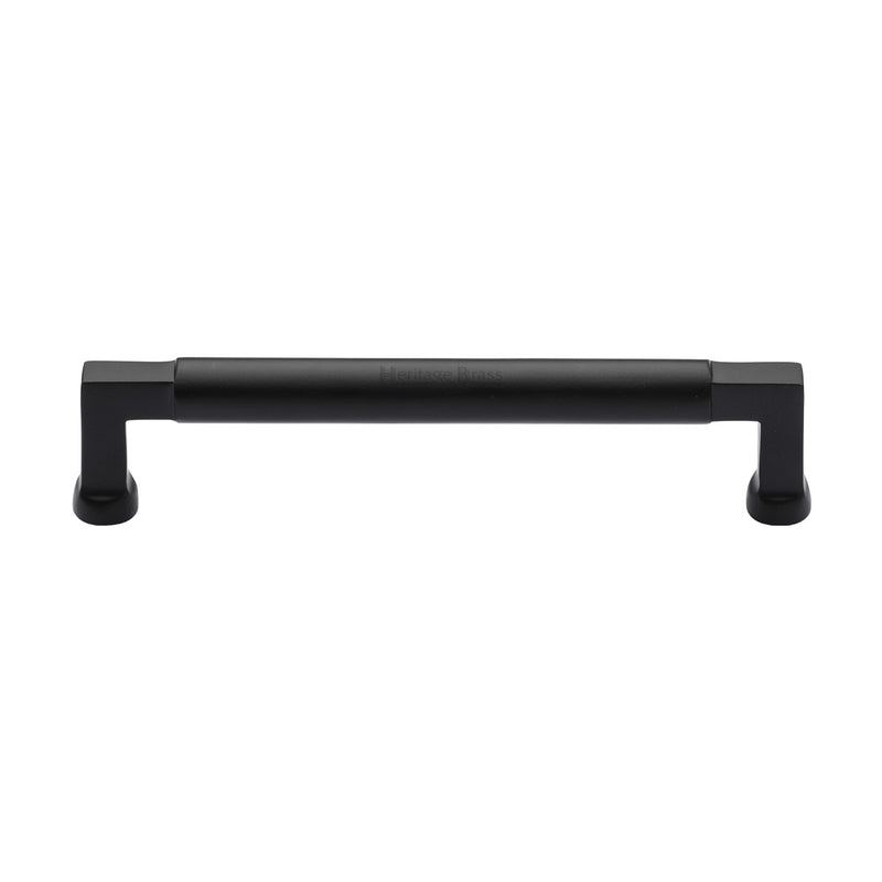 Heritage Brass Cabinet Pull Bauhaus Design 160mm CTC Matt Black Finish - C0312 160-BKMT - Choice Handles