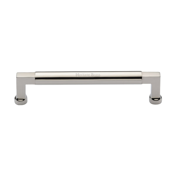 Heritage Brass Cabinet Pull Bauhaus Design 160mm CTC Polished Nickel Finish - C0312 160-PNF - Choice Handles