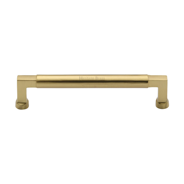 Heritage Brass Cabinet Pull Bauhaus Design 160mm CTC Satin Brass Finish - C0312 160-SB - Choice Handles