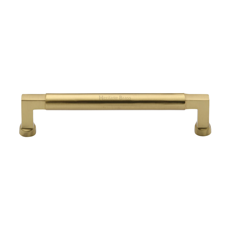 Heritage Brass Cabinet Pull Bauhaus Design 160mm CTC Satin Brass Finish - C0312 160-SB - Choice Handles
