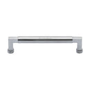 Heritage Brass Cabinet Pull Bauhaus Design 160mm CTC Satin Chrome Finish - C0312 160-SC - Choice Handles