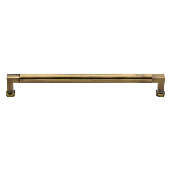 Heritage Brass Cabinet Pull Bauhaus Design 203mm CTC Antique Finish - C0312 203-AT