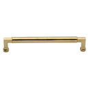 Heritage Brass Cabinet Pull Bauhaus Design 203mm CTC Polished Brass Finish - C0312 203-PB - Choice Handles