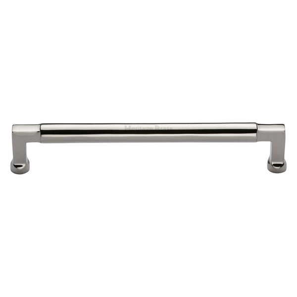 Heritage Brass Cabinet Pull Bauhaus Design 203mm CTC Polished Nickel Finish - C0312 203-PNF - Choice Handles