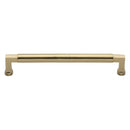 Heritage Brass Cabinet Pull Bauhaus Design 203mm CTC Satin Brass Finish - C0312 203-SB - Choice Handles