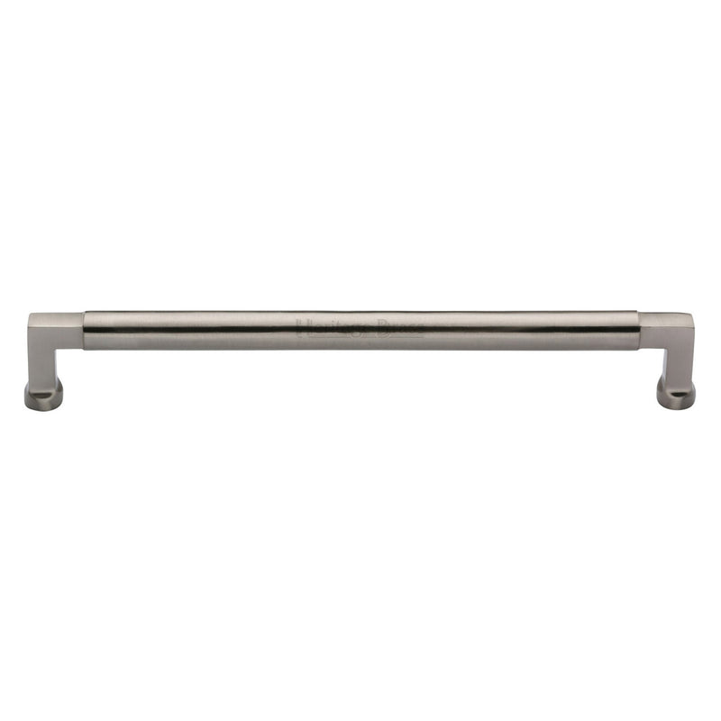 Heritage Brass Cabinet Pull Bauhaus Design 203mm CTC Satin Nickel Finish - C0312 203-SN - Choice Handles