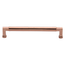 Heritage Brass Cabinet Pull Bauhaus Design 203mm CTC Satin Rose Gold Finish
 - C0312 203-SRG - Choice Handles