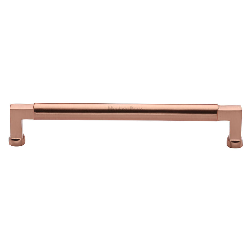 Heritage Brass Cabinet Pull Bauhaus Design 203mm CTC Satin Rose Gold Finish
 - C0312 203-SRG - Choice Handles