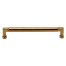 Heritage Brass Cabinet Pull Bauhaus Design 203mm CTC Unlacquered Brass Finish - C0312 203-ULB