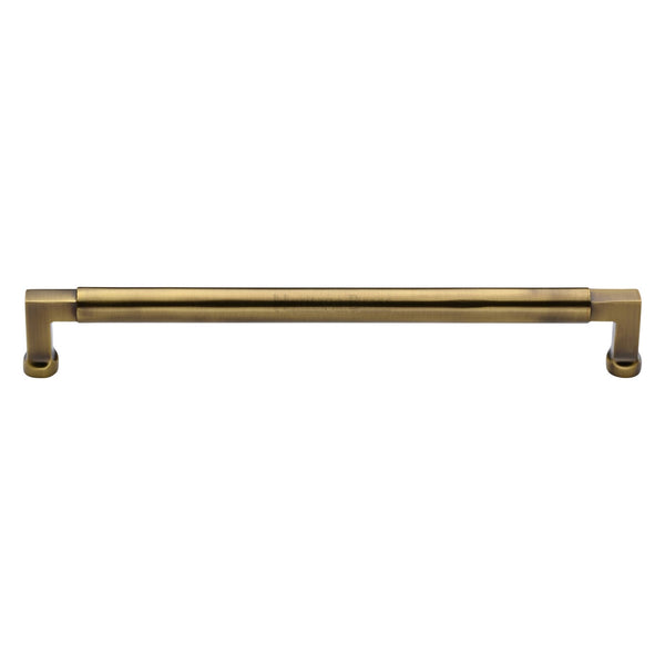 Heritage Brass Cabinet Pull Bauhaus Design 254mm CTC Antique Finish - C0312 254-AT