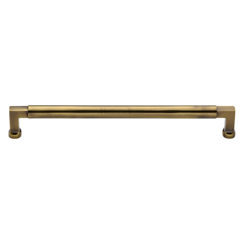 Heritage Brass Cabinet Pull Bauhaus Design 254mm CTC Antique Finish - C0312 254-AT