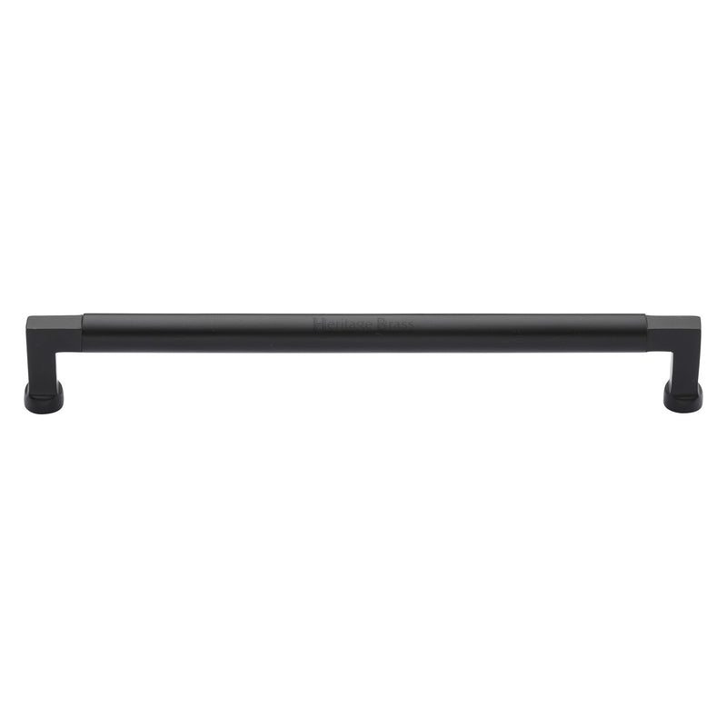 Heritage Brass Cabinet Pull Bauhaus Design 254mm CTC Matt Black Finish - C0312 254-BKMT - Choice Handles