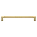 Heritage Brass Cabinet Pull Bauhaus Design 254mm CTC Polished Brass Finish - C0312 254-PB - Choice Handles