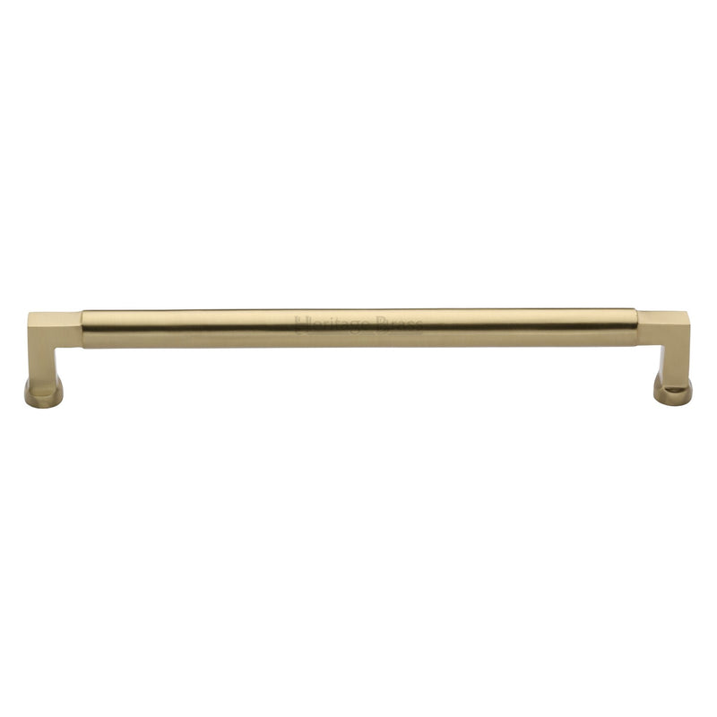 Heritage Brass Cabinet Pull Bauhaus Design 254mm CTC Satin Brass Finish - C0312 254-SB - Choice Handles