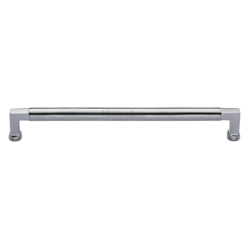 Heritage Brass Cabinet Pull Bauhaus Design 254mm CTC Satin Chrome Finish - C0312 254-SC - Choice Handles