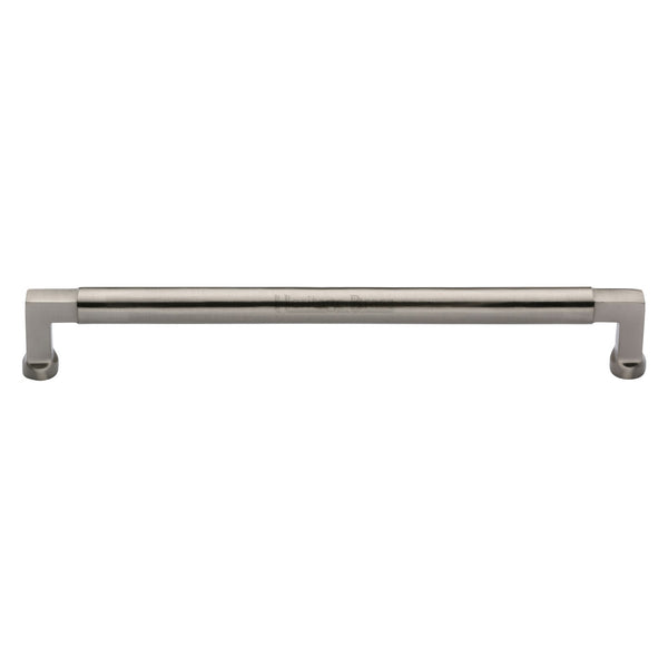 Heritage Brass Cabinet Pull Bauhaus Design 254mm CTC Satin Nickel Finish - C0312 254-SN - Choice Handles