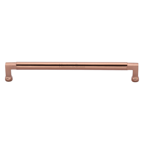 Heritage Brass Cabinet Pull Bauhaus Design 254mm CTC Satin Rose Gold Finish - C0312 254-SRG - Choice Handles