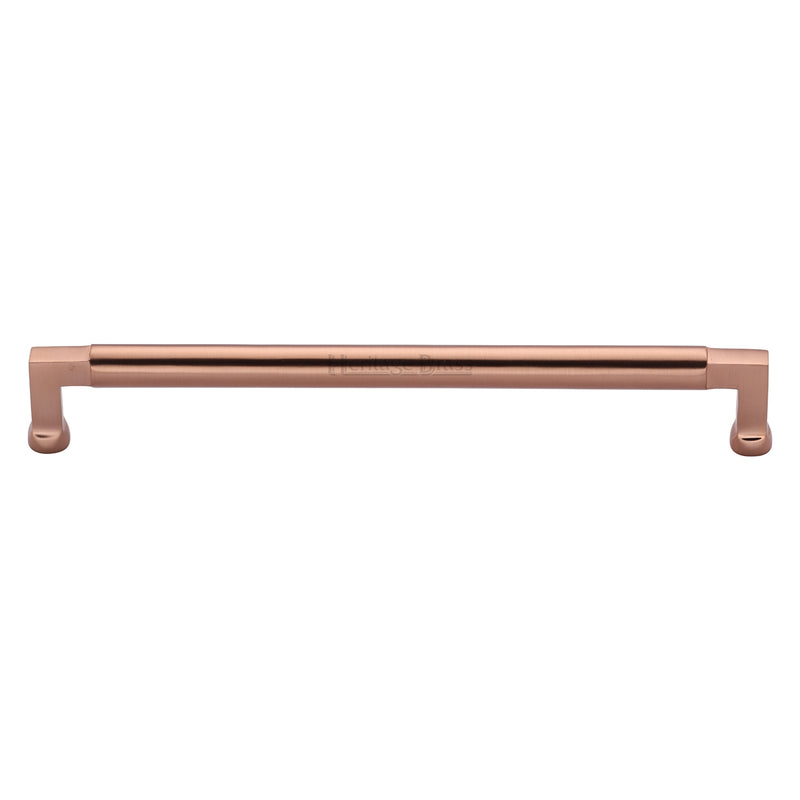 Heritage Brass Cabinet Pull Bauhaus Design 254mm CTC Satin Rose Gold Finish - C0312 254-SRG - Choice Handles
