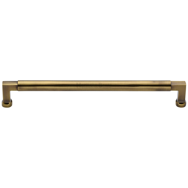 Heritage Brass Cabinet Pull Bauhaus Design 320mm CTC Antique Brass Finish - C0312 320-AT