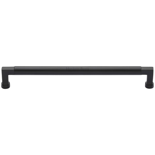 Heritage Brass Cabinet Pull Bauhaus Design 320mm CTC Matt Black Finish - C0312 320-BKMT - Choice Handles