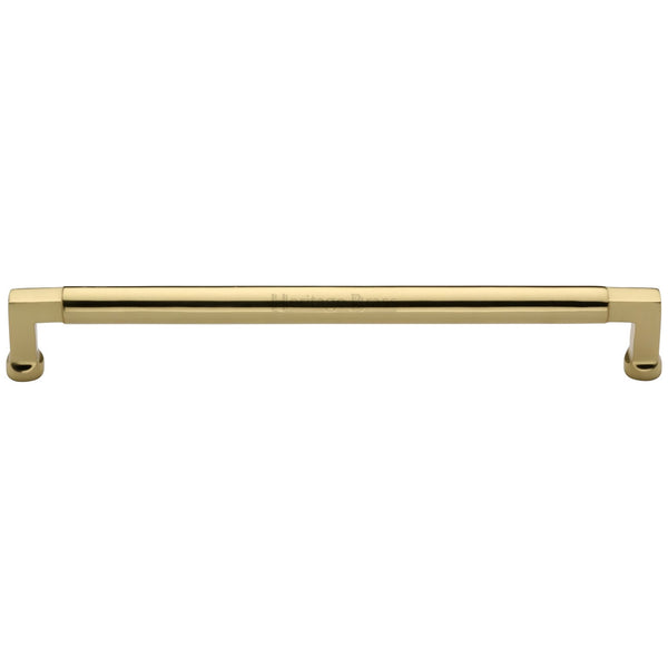 Heritage Brass Cabinet Pull Bauhaus Design 320mm CTC Polished Brass Finish - C0312 320-PB - Choice Handles