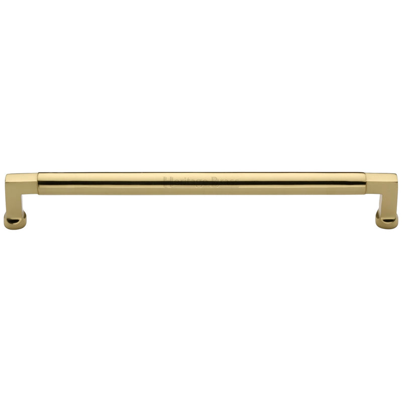 Heritage Brass Cabinet Pull Bauhaus Design 320mm CTC Polished Brass Finish - C0312 320-PB - Choice Handles