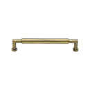 Heritage Brass Cabinet Pull Bauhaus Round Design 101mm CTC Antique Brass Finish - C0319 101-AT - Choice Handles