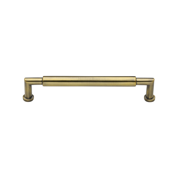 Heritage Brass Cabinet Pull Bauhaus Round Design 101mm CTC Antique Brass Finish - C0319 101-AT - Choice Handles