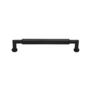 Heritage Brass Cabinet Pull Bauhaus Round Design 101mm CTC Matt Black Finish - C0319 101-BKMT - Choice Handles