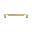 Heritage Brass Cabinet Pull Bauhaus Round Design 101mm CTC Polished Brass Finish - C0319 101-PB - Choice Handles