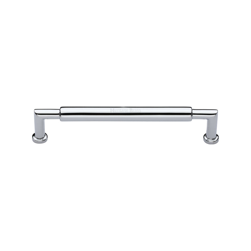 Heritage Brass Cabinet Pull Bauhaus Round Design 101mm CTC Polished Chrome Finish - C0319 101-PC - Choice Handles