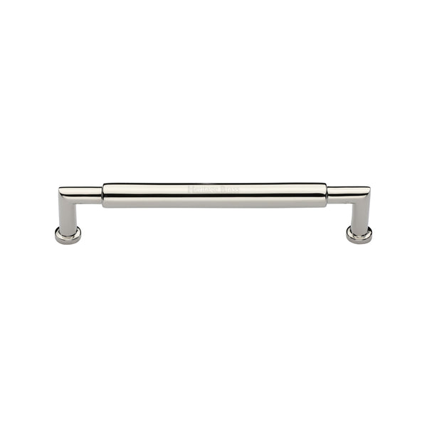 Heritage Brass Cabinet Pull Bauhaus Round Design 101mm CTC Polished Nickel Finish - C0319 101-PNF - Choice Handles