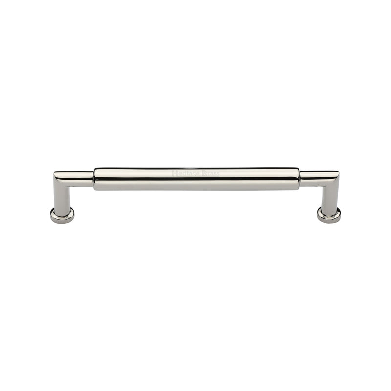 Heritage Brass Cabinet Pull Bauhaus Round Design 101mm CTC Polished Nickel Finish - C0319 101-PNF - Choice Handles