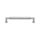 Heritage Brass Cabinet Pull Bauhaus Round Design 101mm CTC Satin Chrome Finish - C0319 101-SC - Choice Handles