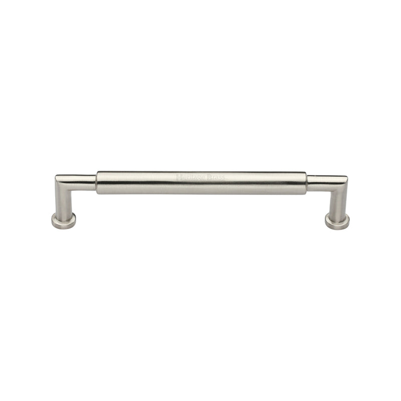Heritage Brass Cabinet Pull Bauhaus Round Design 101mm CTC Satin Nickel Finish - C0319 101-SN - Choice Handles