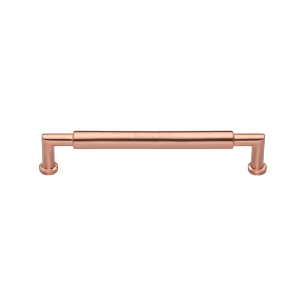 Heritage Brass Cabinet Pull Bauhaus Round Design 101mm CTC Satin Rose Gold Finish - C0319 101-SRG - Choice Handles