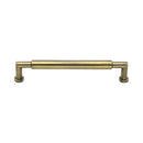 Heritage Brass Cabinet Pull Bauhaus Round Design 152mm CTC Antique Brass Finish - C0319 152-AT - Choice Handles
