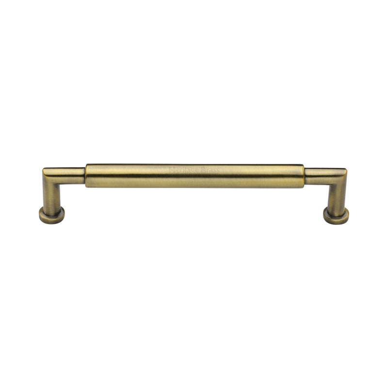 Heritage Brass Cabinet Pull Bauhaus Round Design 152mm CTC Antique Brass Finish - C0319 152-AT - Choice Handles