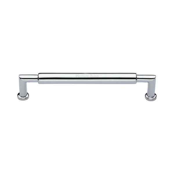 Heritage Brass Cabinet Pull Bauhaus Round Design 152mm CTC Polished Chrome Finish - C0319 152-PC - Choice Handles