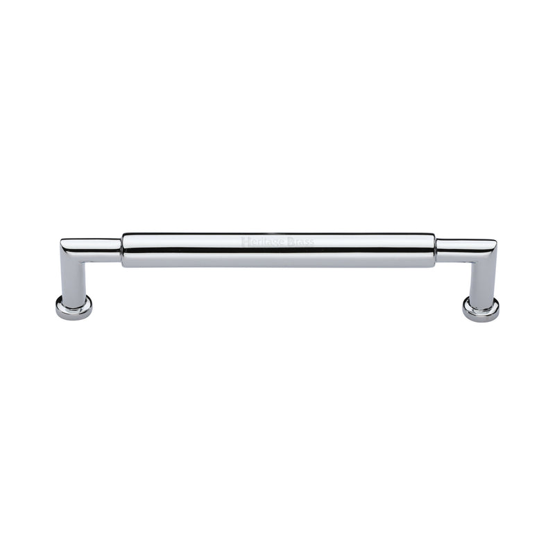 Heritage Brass Cabinet Pull Bauhaus Round Design 152mm CTC Polished Chrome Finish - C0319 152-PC - Choice Handles