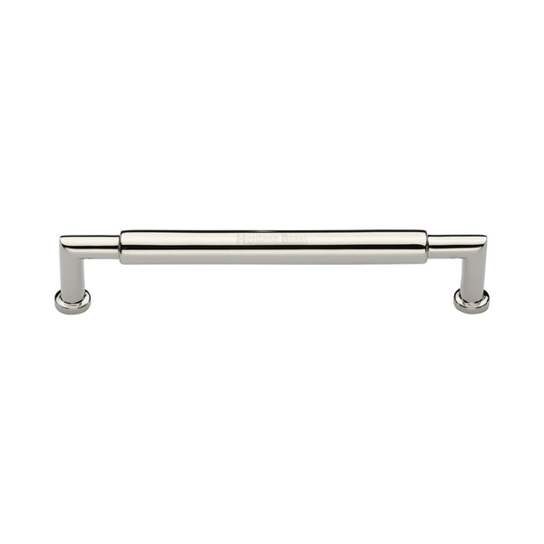 Heritage Brass Cabinet Pull Bauhaus Round Design 152mm CTC Polished Nickel Finish - C0319 152-PNF - Choice Handles