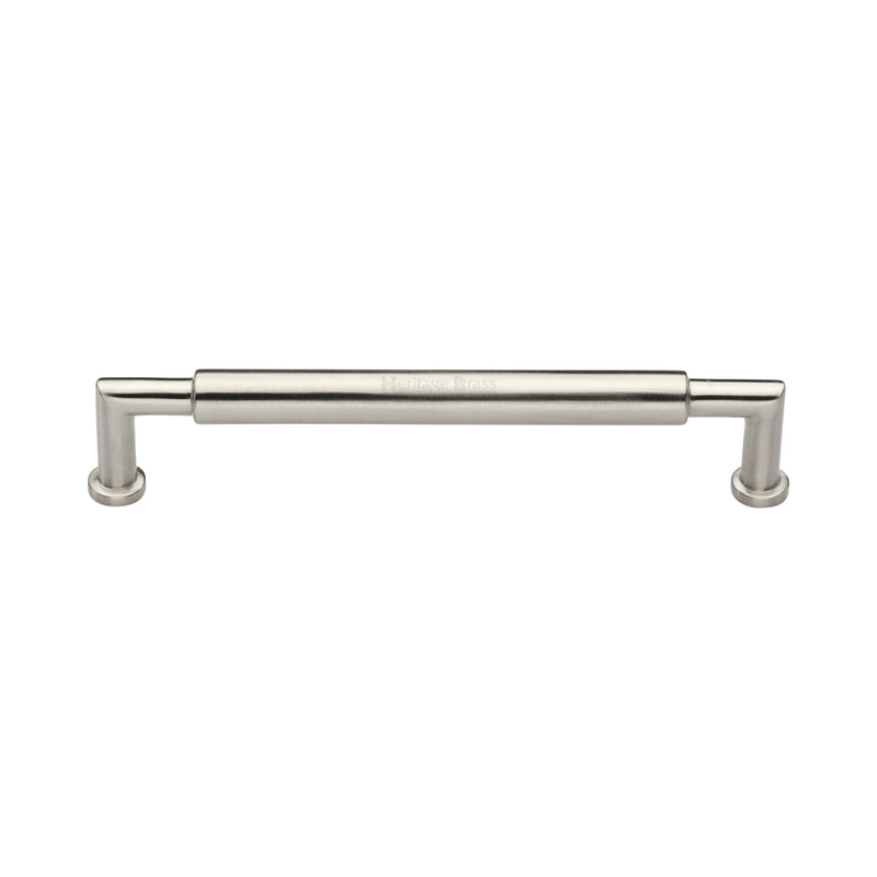 Heritage Brass Cabinet Pull Bauhaus Round Design 152mm CTC Satin Nickel Finish - C0319 152-SN - Choice Handles